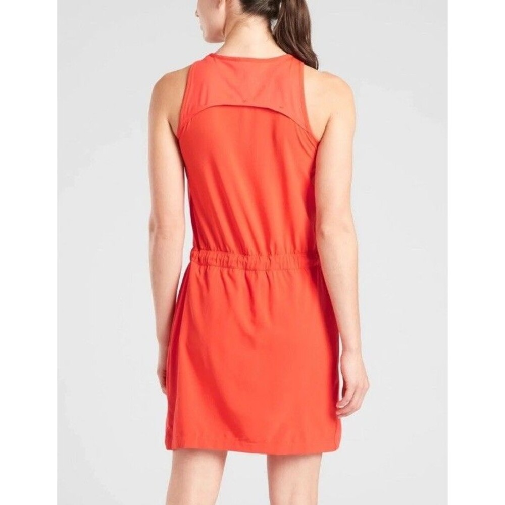 Athleta Expedition Dress Womens 4 Orange Featherweight Stretch Skort Hiking - Picture 2 of 14